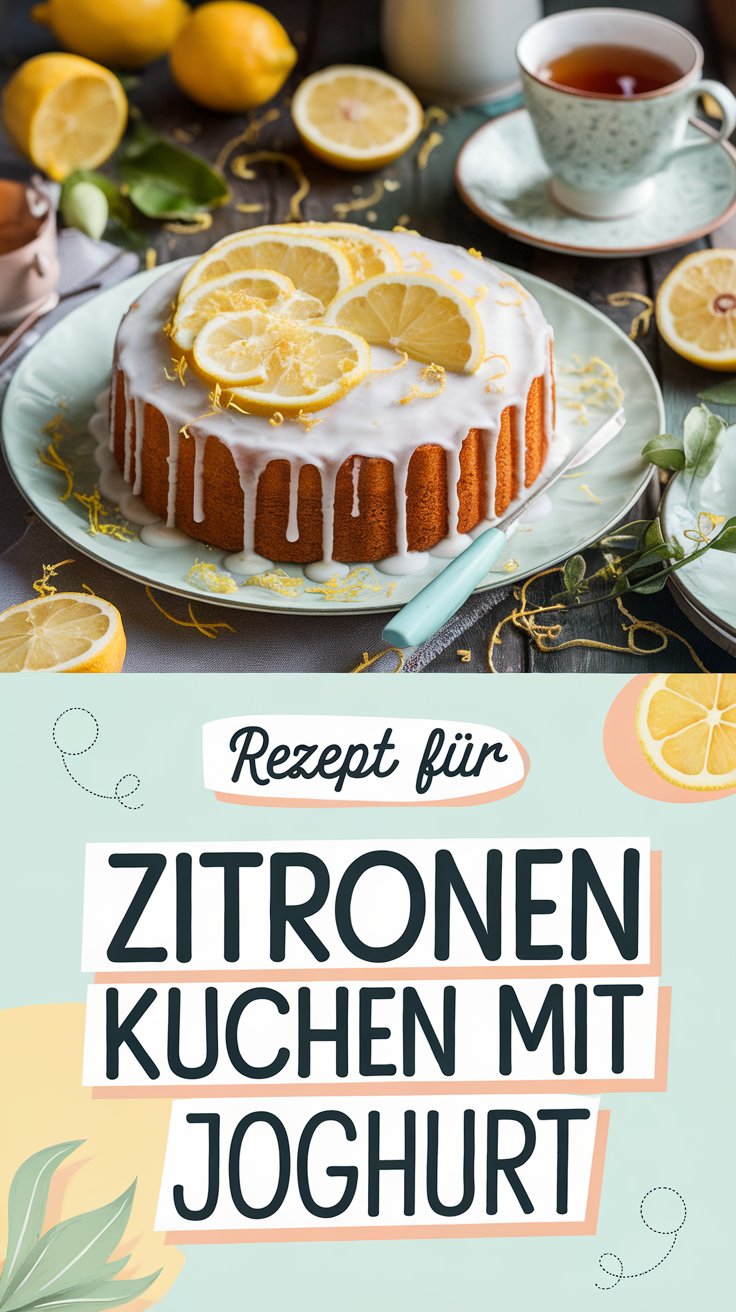 Zitronenkuchen mit Joghurt – saftig, frisch und sommerlich