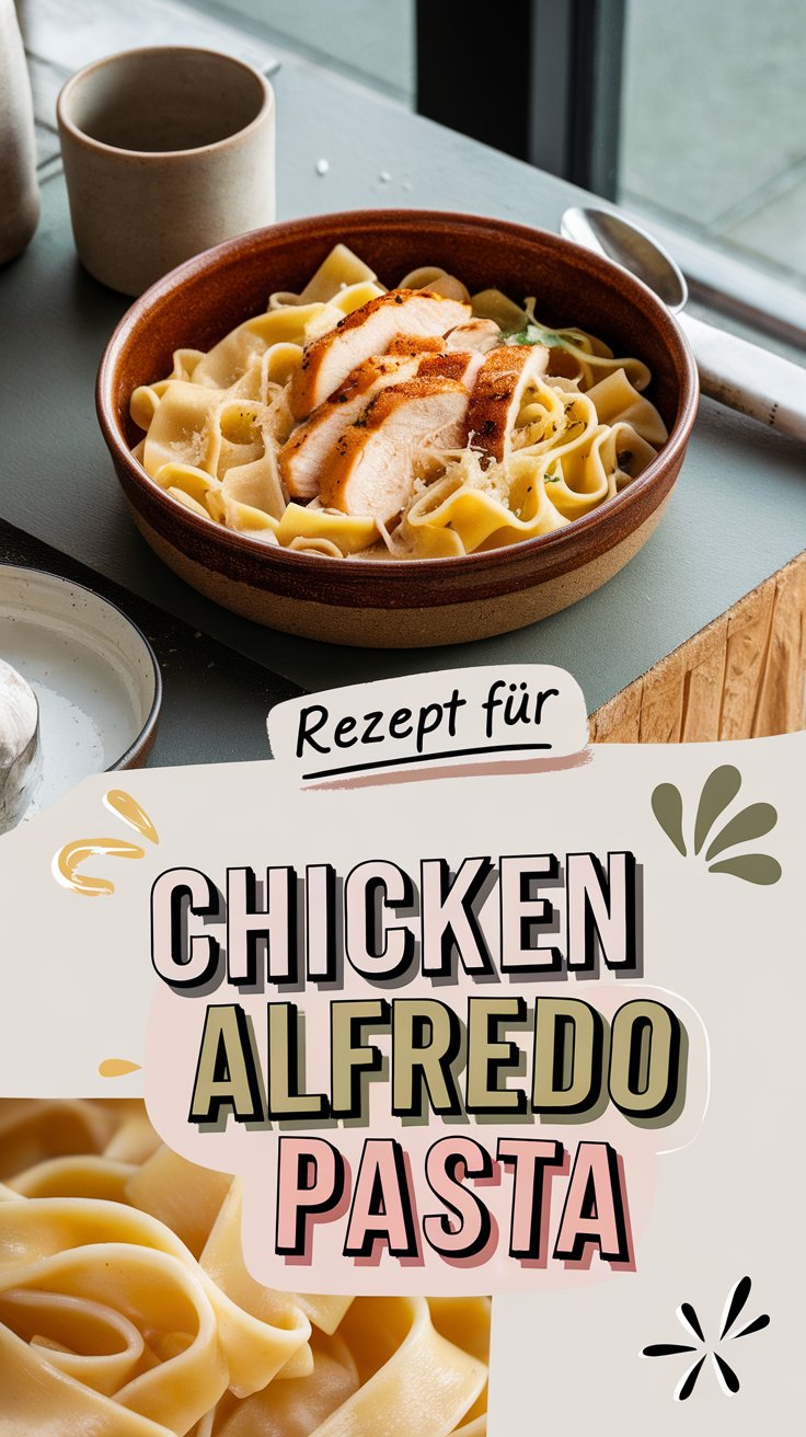 Chicken Alfredo Pasta Rezept – cremig & herzhaft