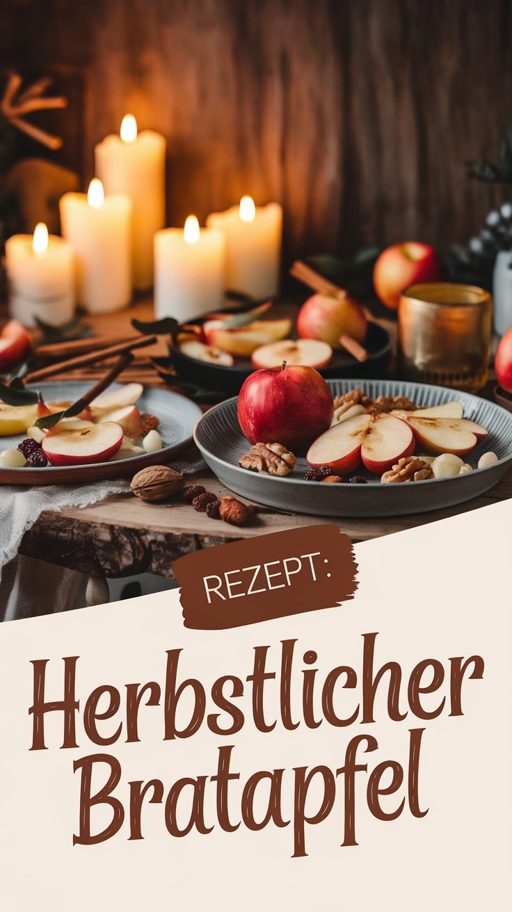 Herbstlicher Bratäpfel – gefüllt mit Nüssen & Rosinen