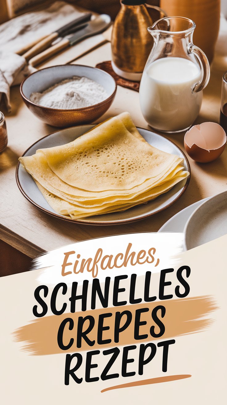 Crepes Rezept einfach & schnell – zart & goldbraun