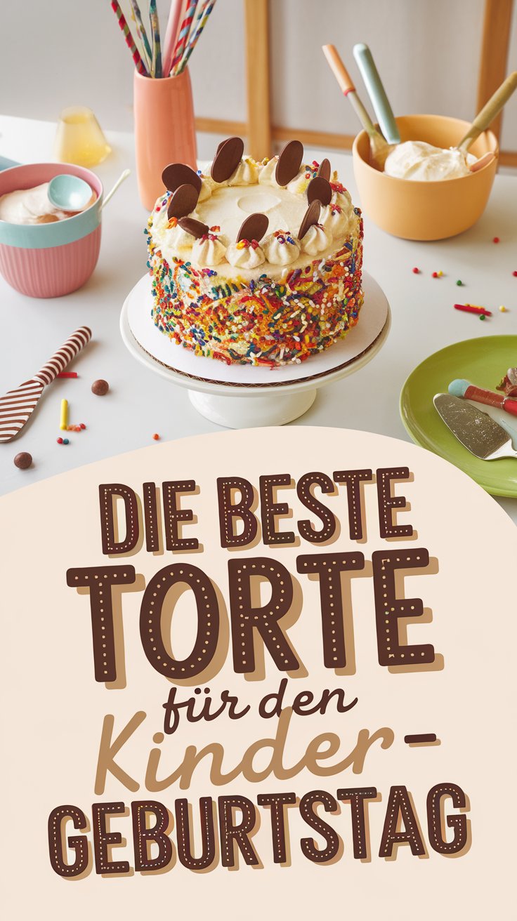 Torte für den Kindergeburtstag – bunt & festlich