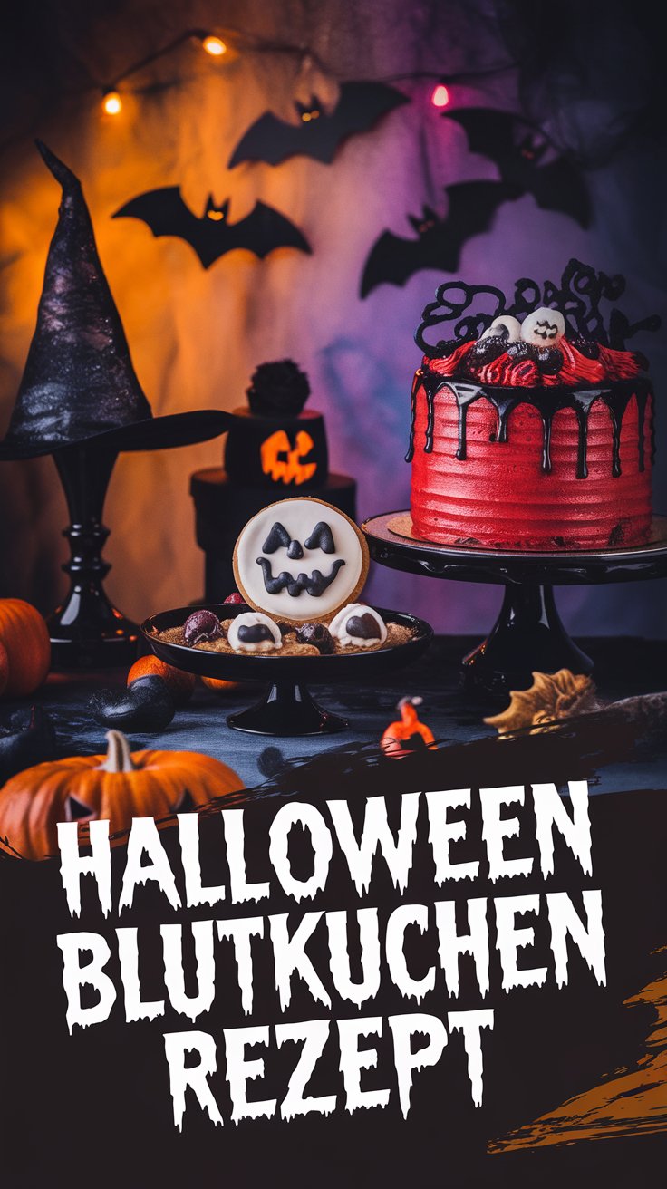 Halloween Blutkuchen Rezept – Spooky Red Velvet Cake