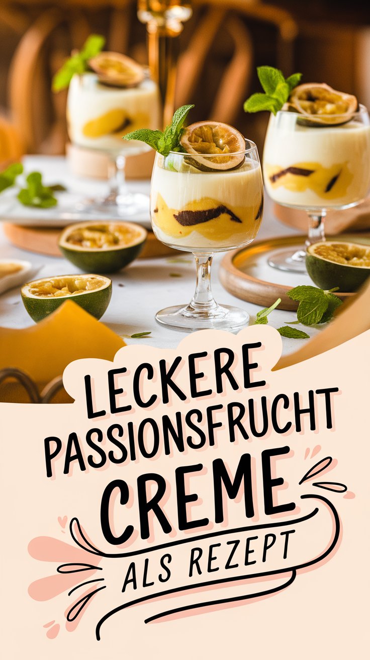 Leckere Passionsfrucht Creme – fruchtig & cremig