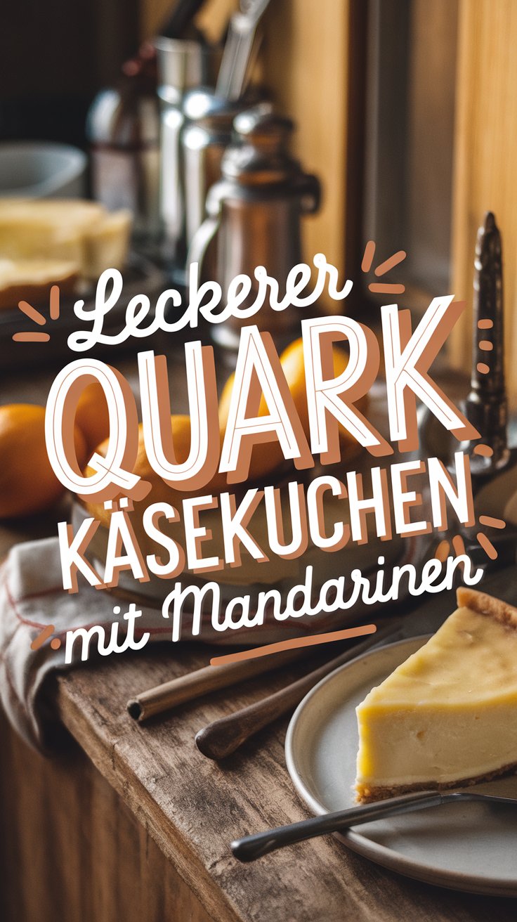 Quark Käsekuchen mit Mandarinen – saftig & cremig