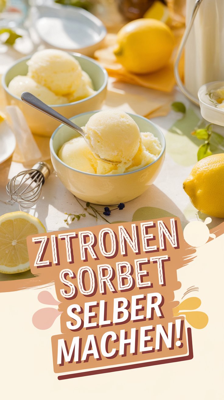 Zitronensorbet selber machen – erfrischend & leicht