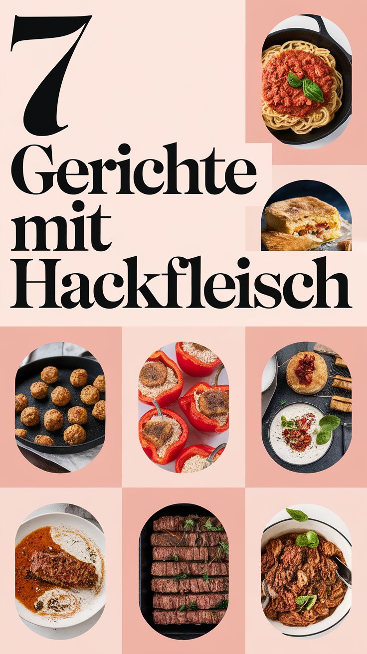 7 Gerichte mit Hackfleisch: herzhafte & vielseitige Rezepte
