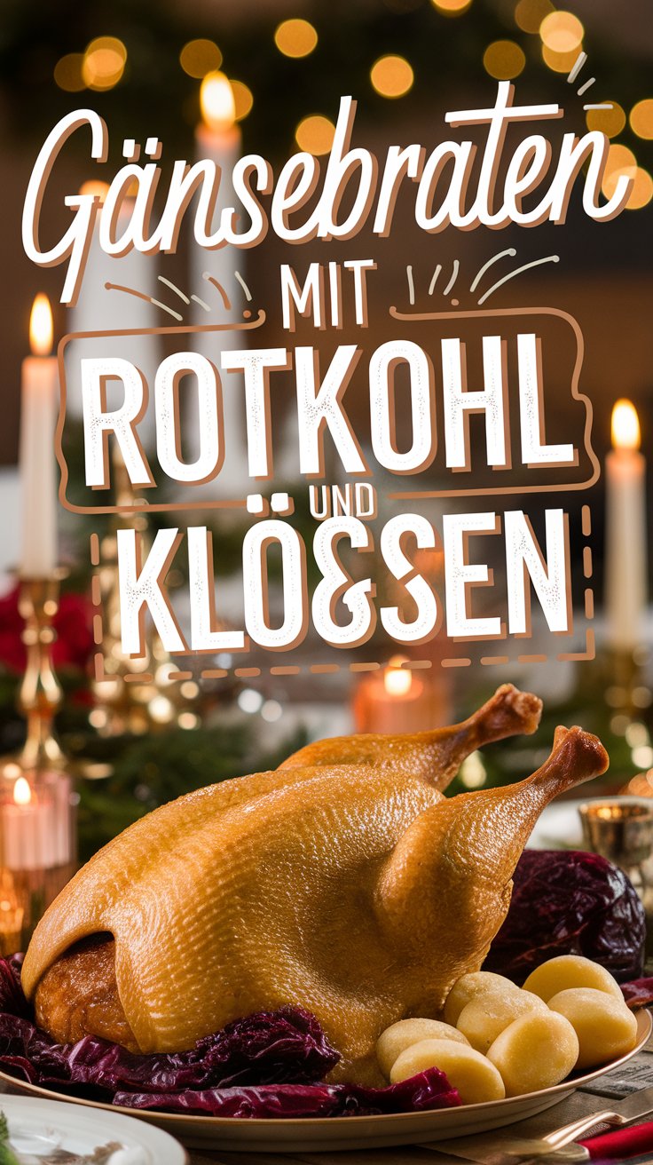 Gänsebraten mit Rotkohl und Klößen – klassisch, festlich & zart