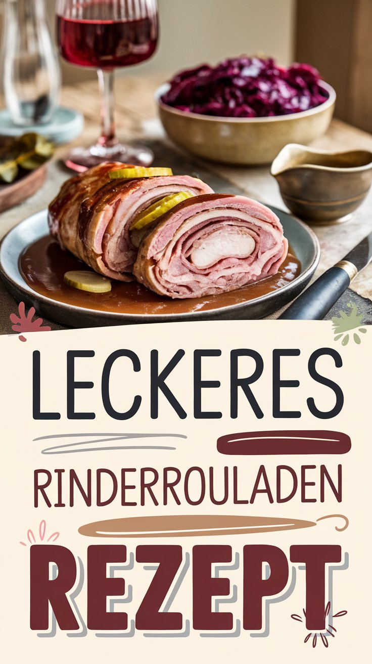Rinderrouladen mit Speck, Zwiebeln und Gurken – klassisch & saftig
