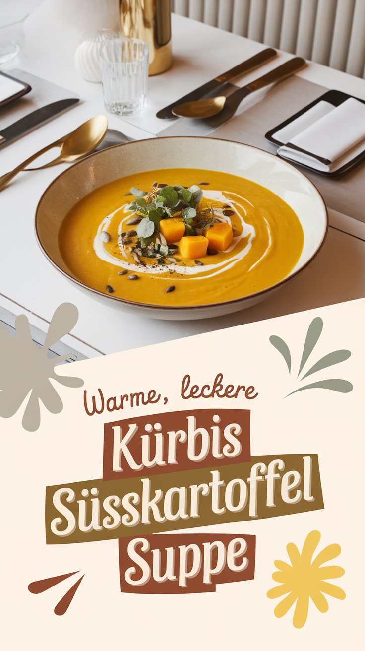 Kürbis-Süßkartoffel-Suppe Rezept – cremig & wärmend