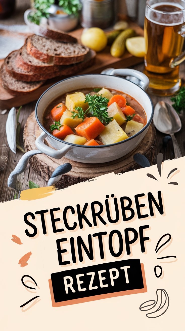 Steckrübeneintopf Rezept – deftig & wärmend