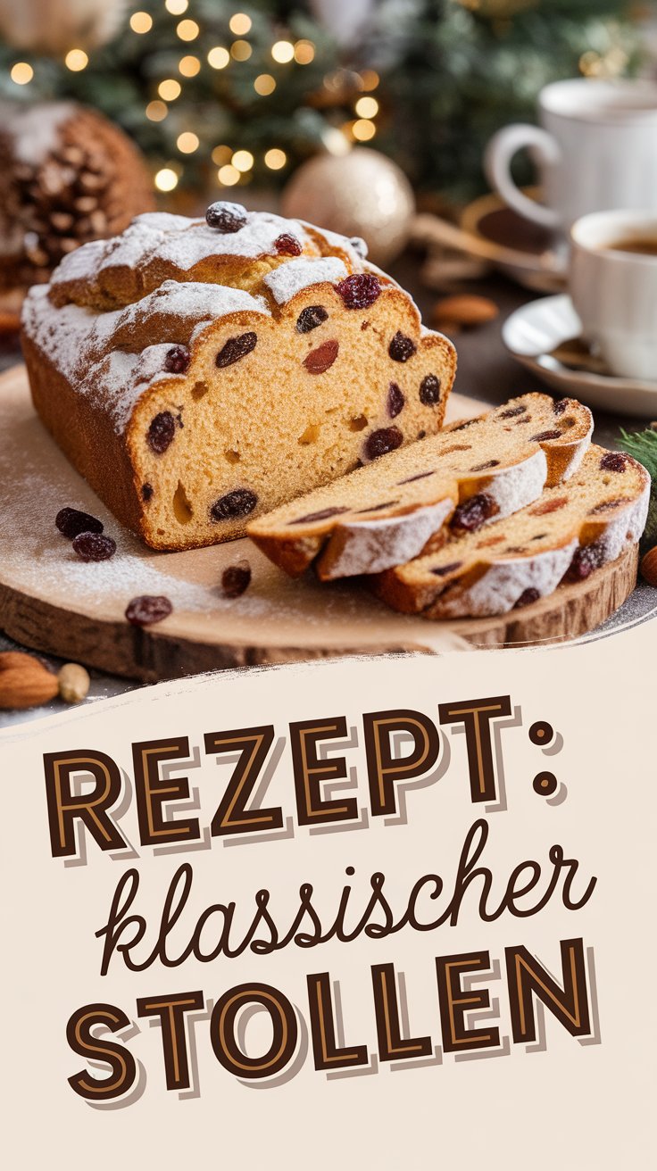Klassischer Stollen Rezept – saftig & aromatisch