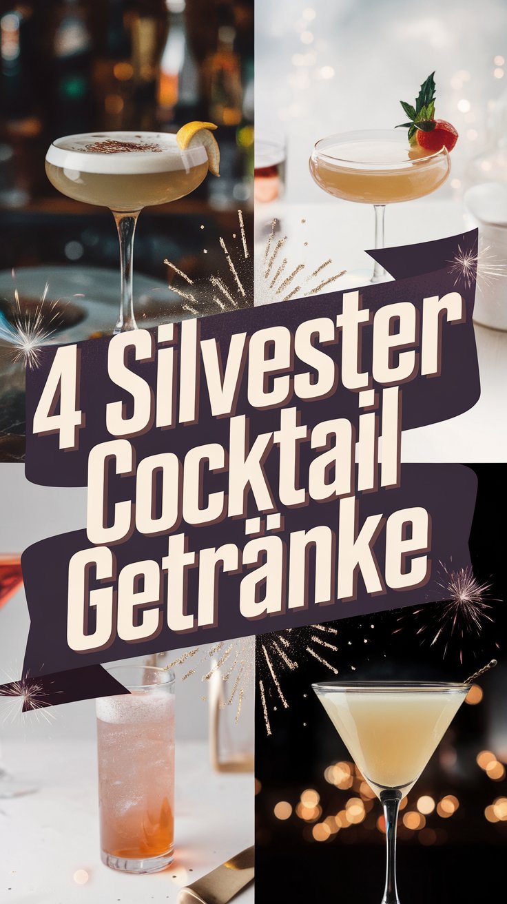 4 Silvester-Cocktail-Getränke: spritzig, fruchtig, wach & eiskalt prickelnd