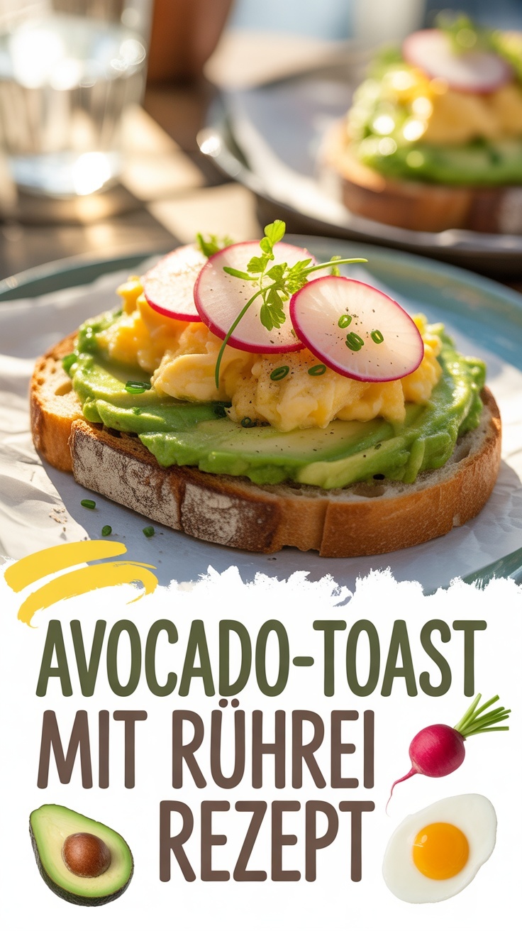Avocado-Toast mit Rührei und Radieschen – das perfekte Frühlingsfrühstück