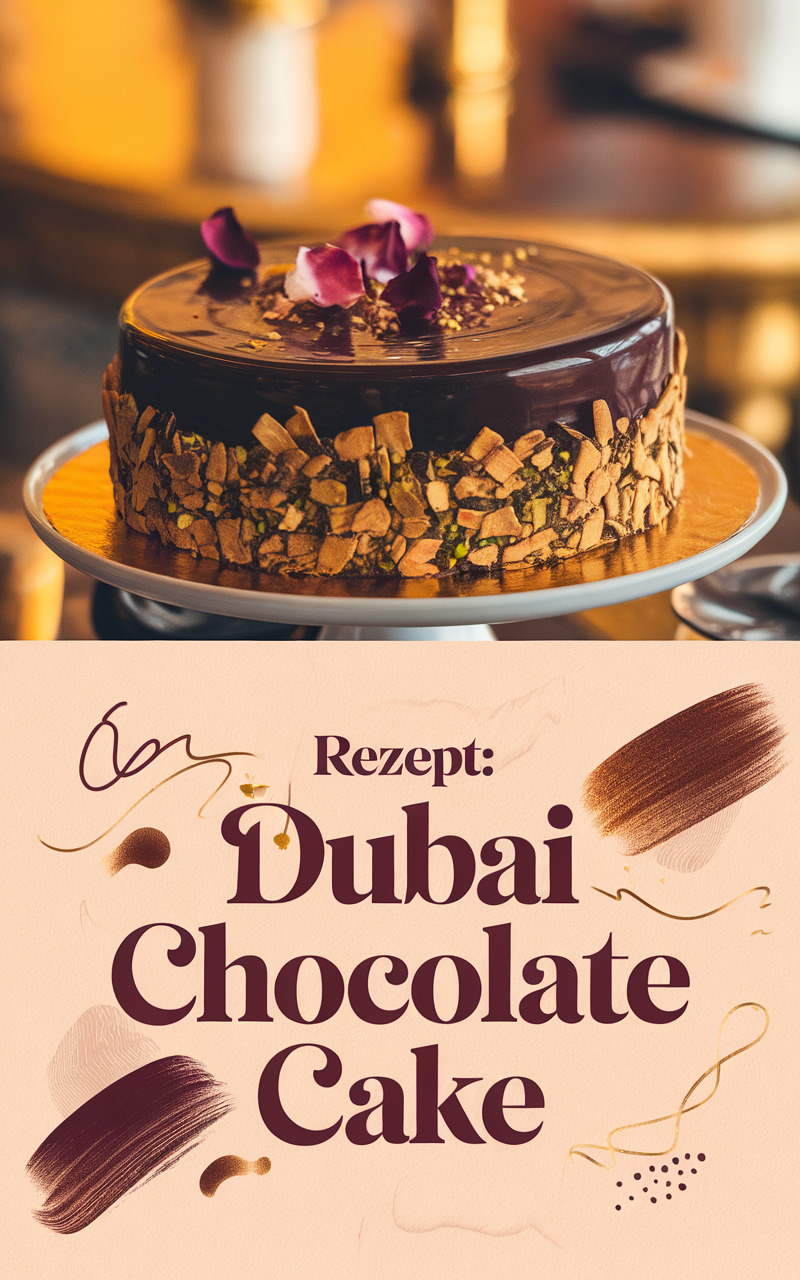 Dubai Chocolate Cake Rezept – den viralen Luxuskuchen selber backen