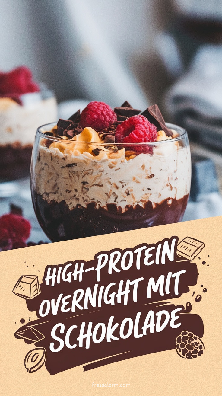 High-Protein Overnight Oats mit Schokolade – proteinreiches Rezept