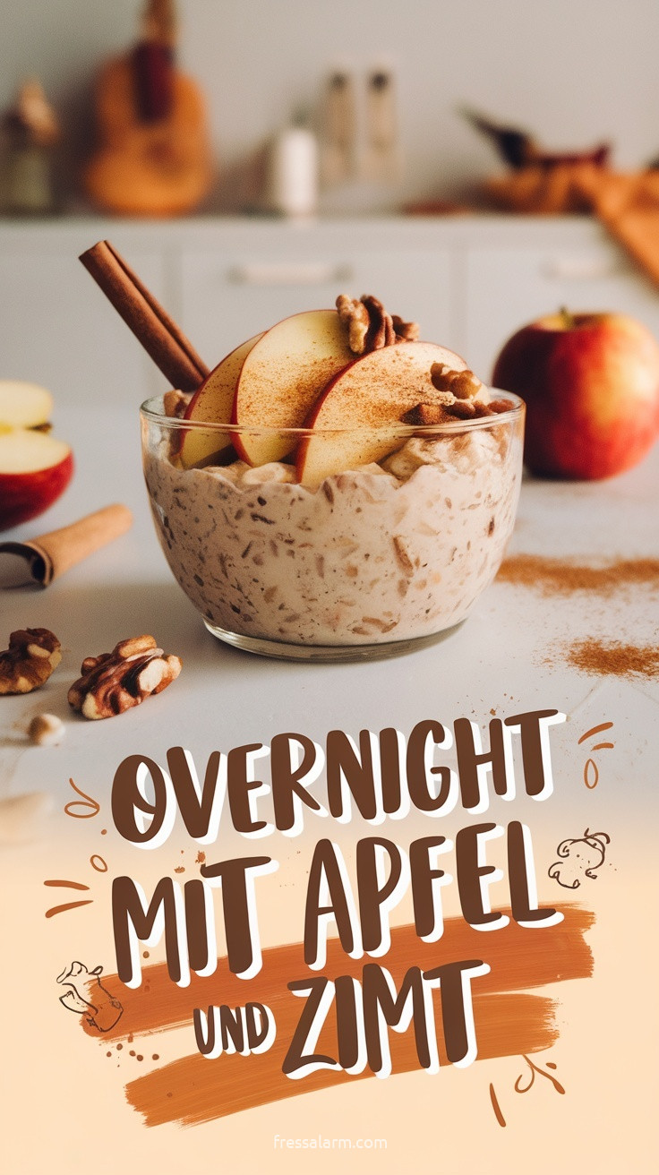 Overnight Oats mit Apfel und Zimt – herbstliches Rezept selber machen