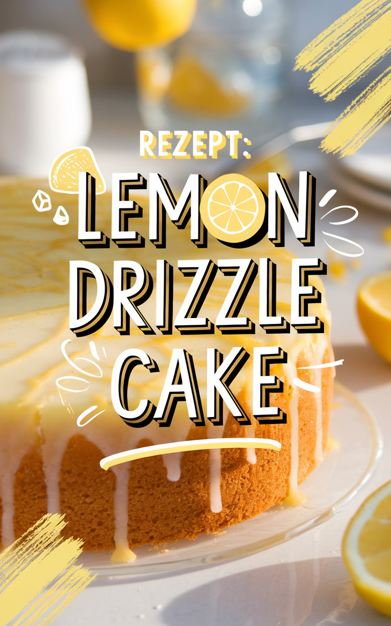 Lemon Drizzle Cake backen – saftiger Zitronenkuchen selber machen
