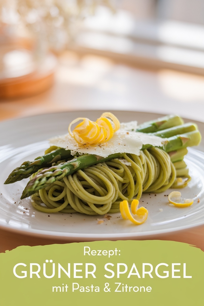 Grüner Spargel mit Pasta & Zitrone – schnelles Frühlingsrezept