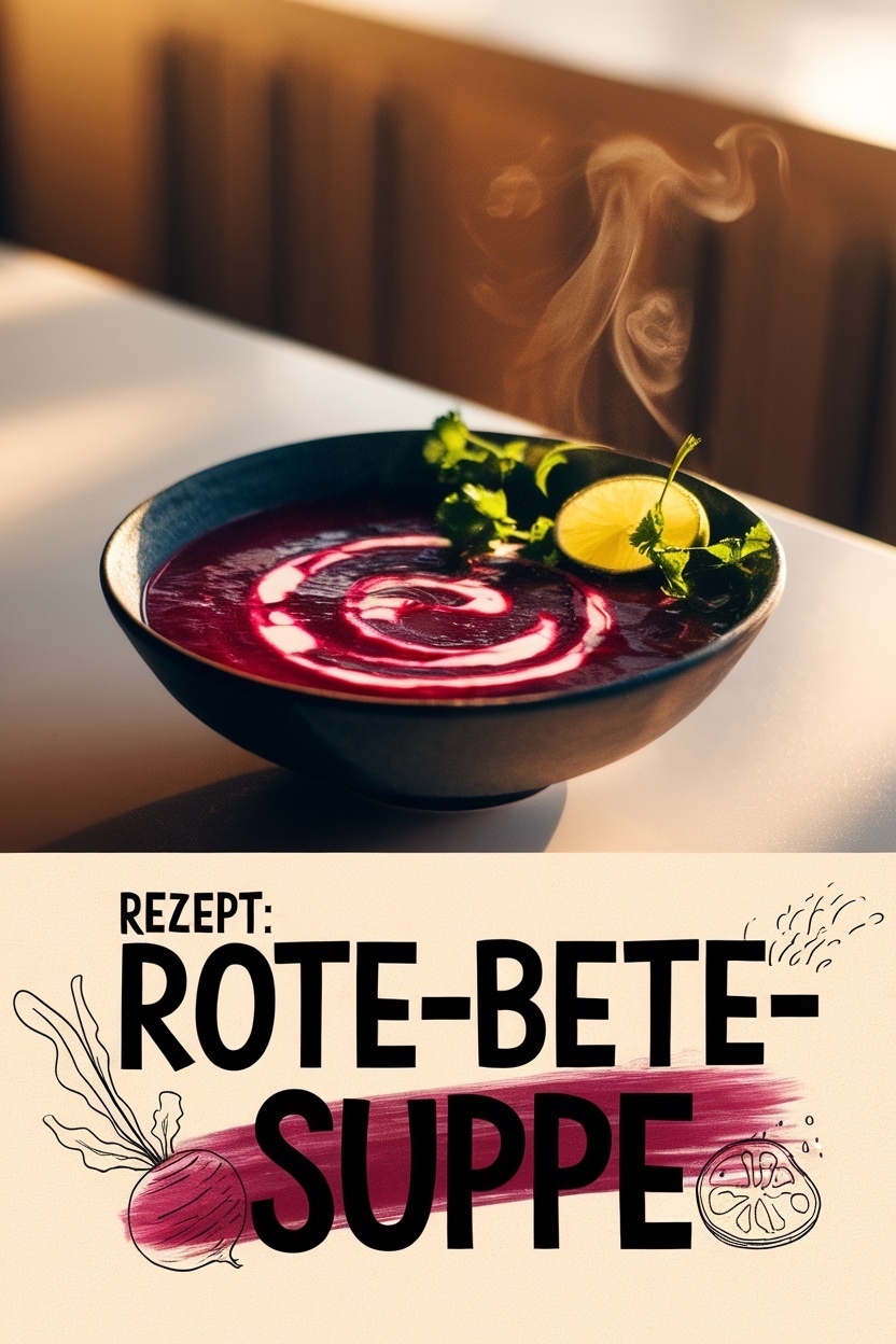 Rote-Bete-Suppe mit Ingwer & Kokos – cremiges Suppen Rezept