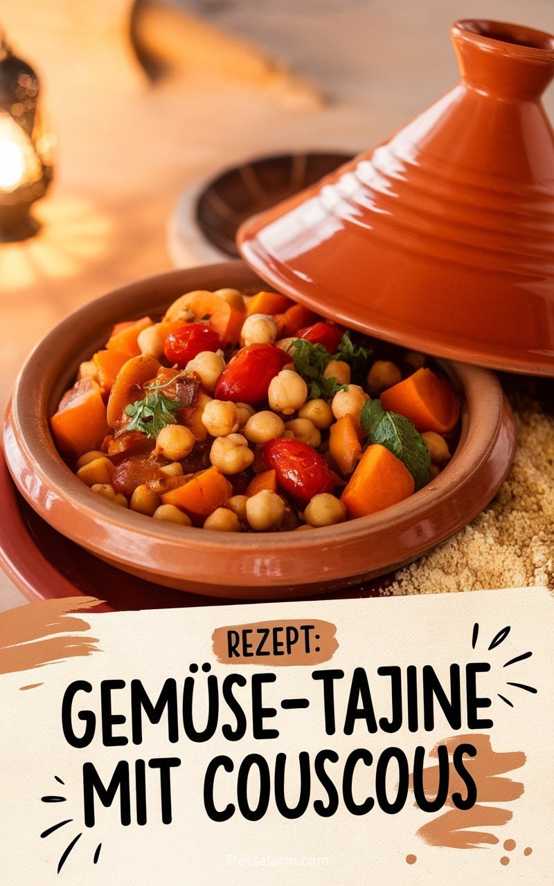 Gemüse-Tajine mit Couscous – aromatisches Rezept selber kochen