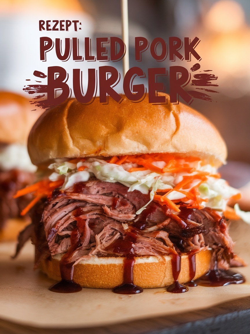 Pulled Pork Burger mit Coleslaw – saftiges BBQ Rezept selber machen