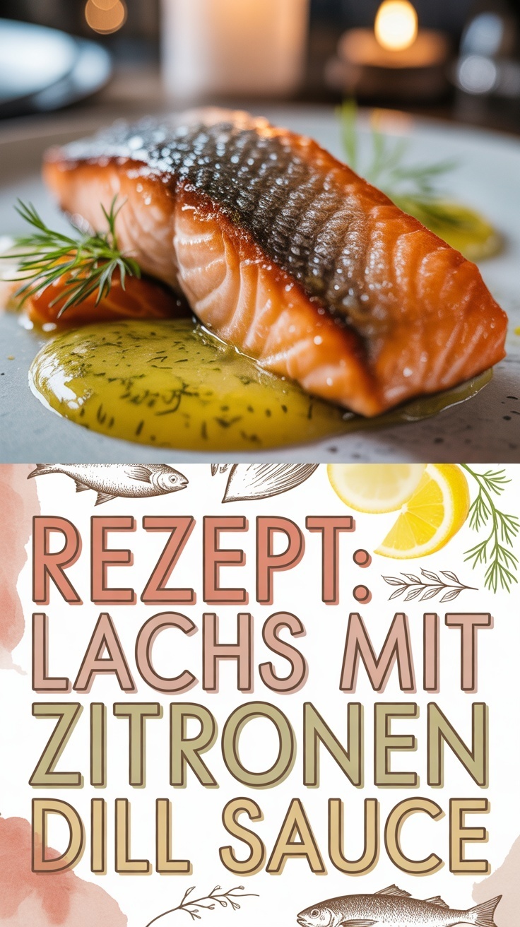 Lachs mit Zitronen-Dill-Sauce – einfaches Fischrezept selber machen