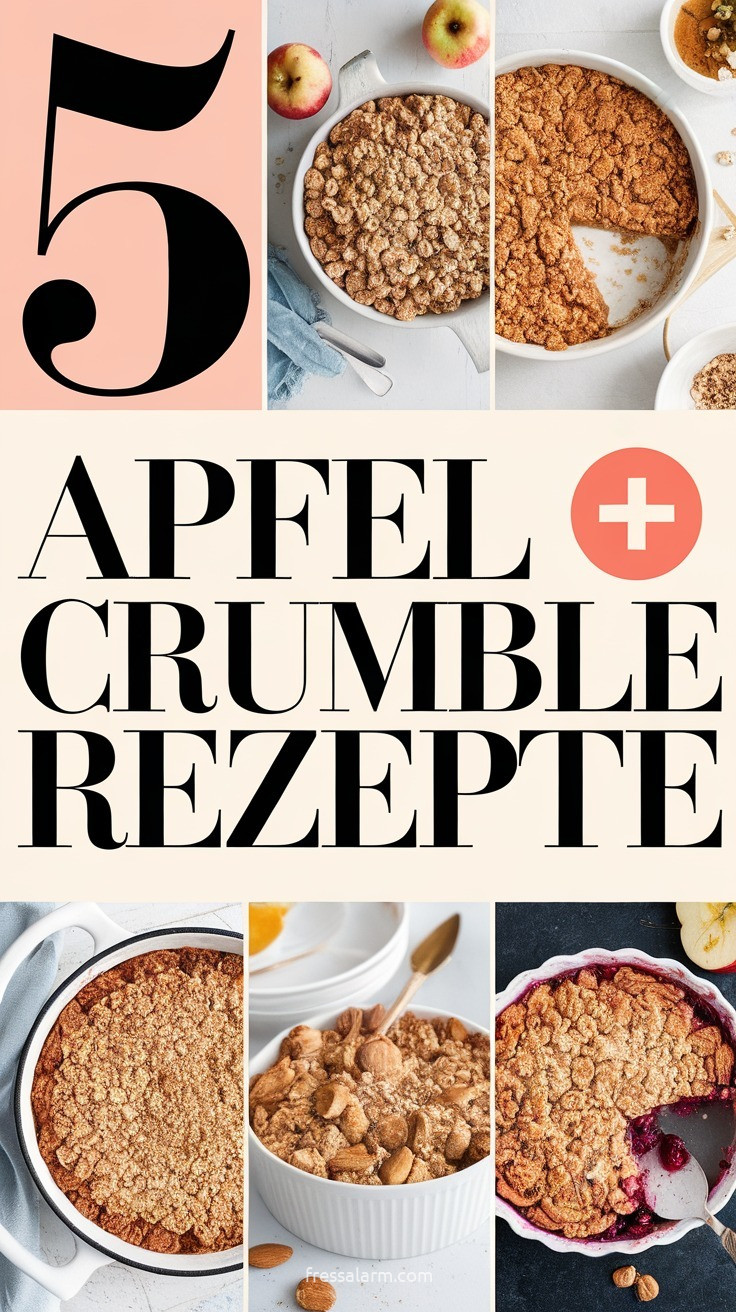 5 Apfel-Crumble-Rezepte: knusprig, warm und unwiderstehlich