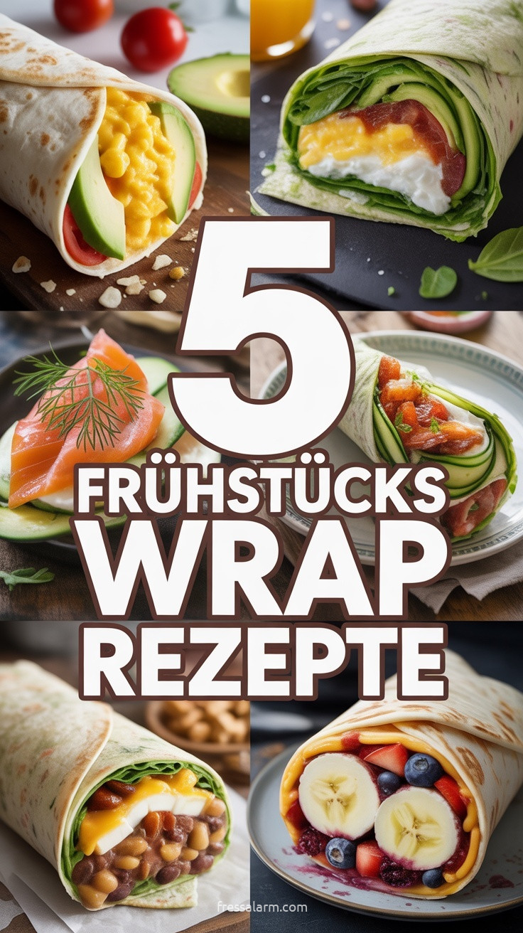 5 Frühstückswrap Rezepte: schnell, herzhaft und süß gefüllt