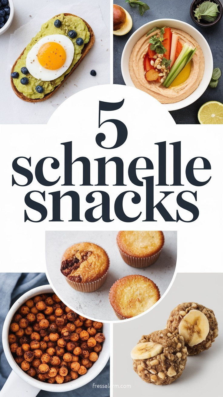 5 schnelle Snacks: einfache Ideen für den kleinen Hunger