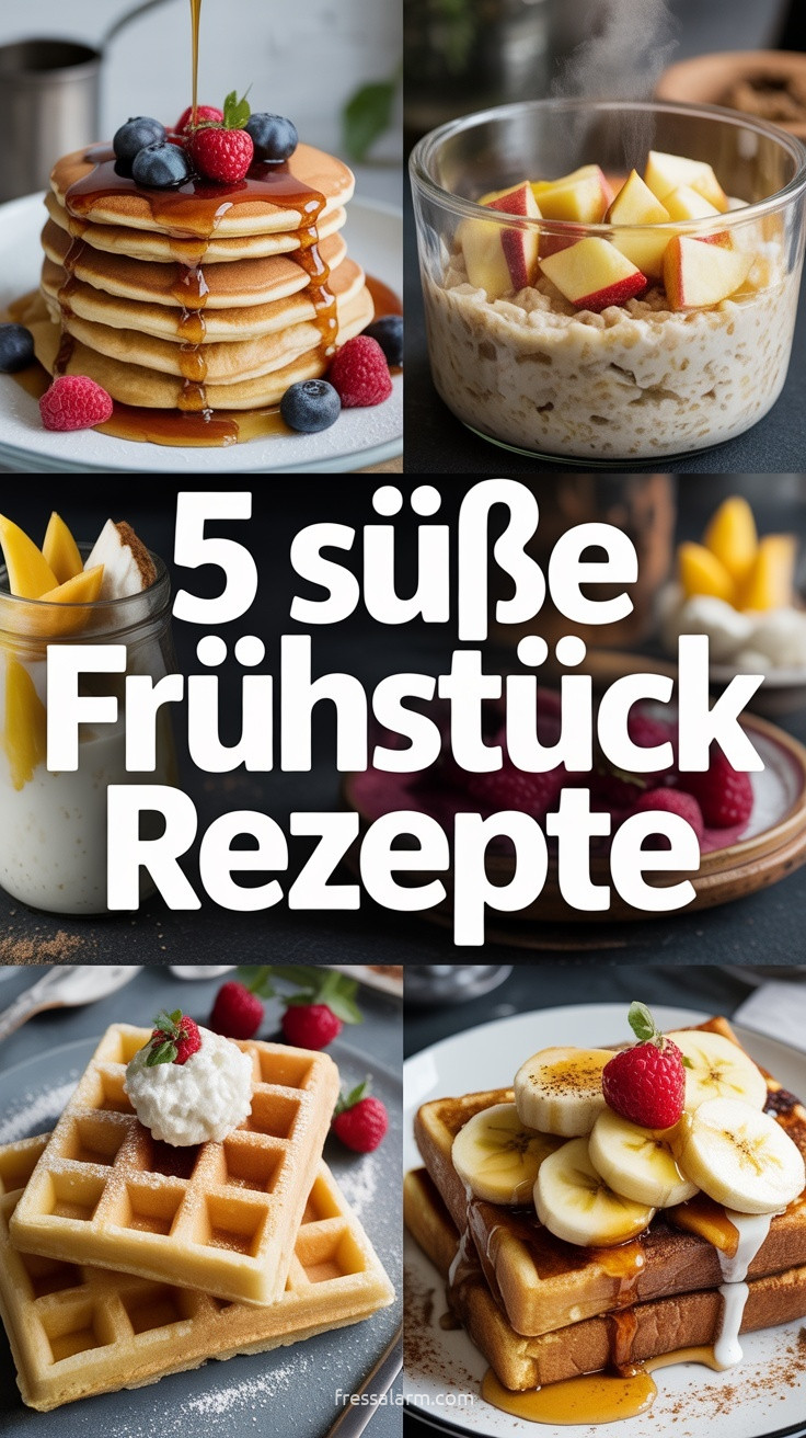 5 süße Frühstück Rezepte: Pancakes, Oats, Waffeln und mehr