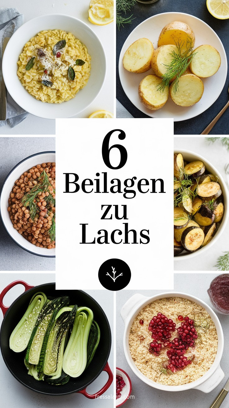 Cremiges Zitronen-Risotto mit Parmesan als elegante Beilage zu Lachs in einem weißen Teller