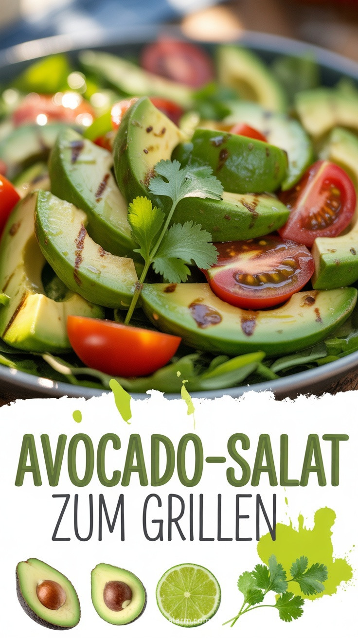 Avocado-Salat zum Grillen – cremige Grillbeilage selber machen