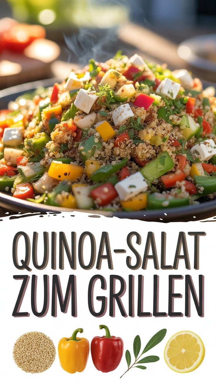 Quinoa-Salat zum Grillen – leichte Grillbeilage selber machen