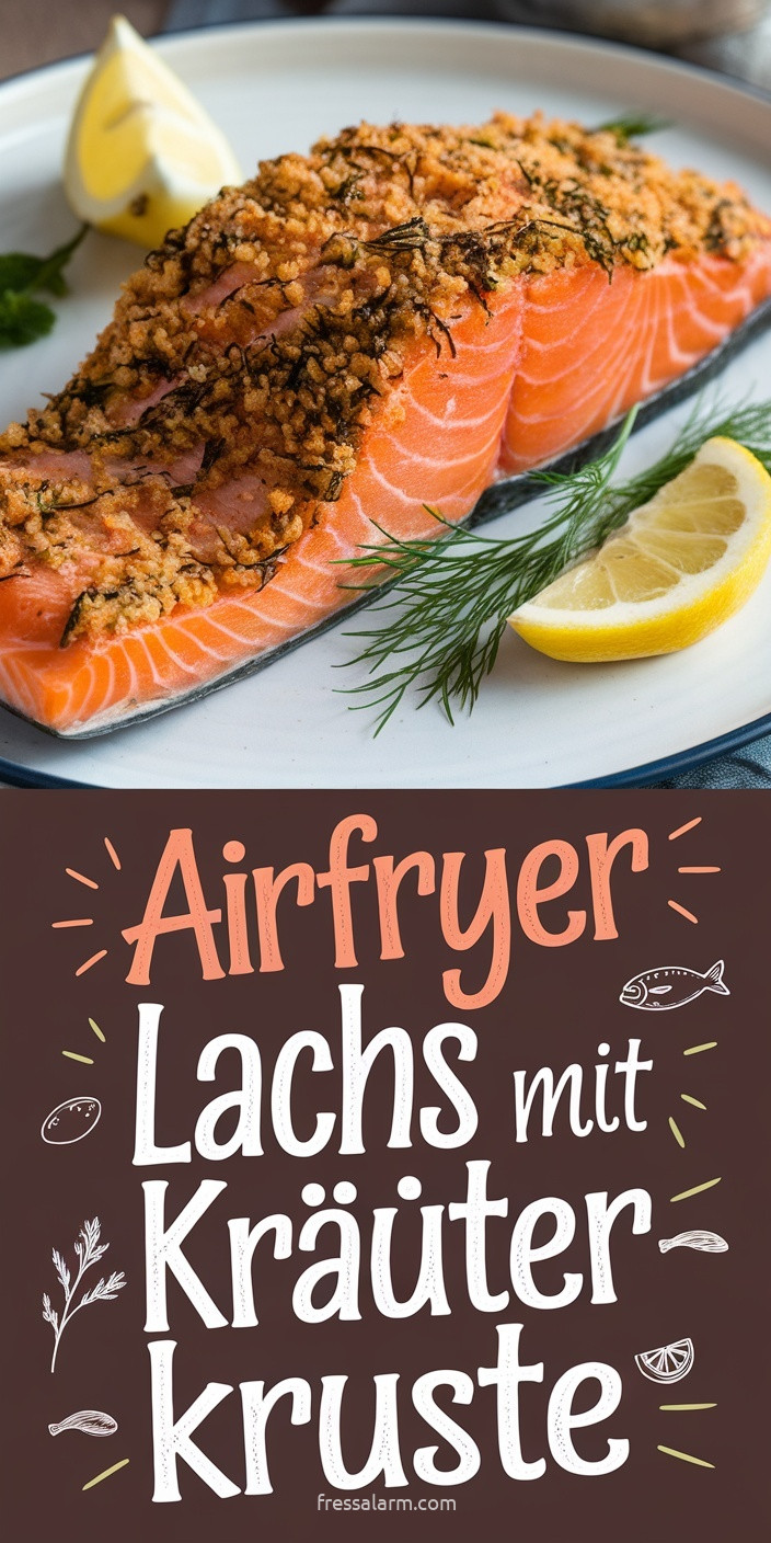 Airfryer Lachs mit Kräuterkruste – perfekt gegart in nur 12 Minuten