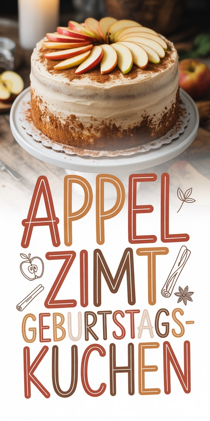 Apfel-Zimt-Geburtstagskuchen für Kleinkinder – ohne Zucker & mit Vollkornmehl