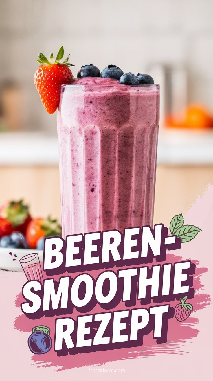 Beeren-Smoothie Rezept – cremiger Mixed-Berry-Smoothie selber machen