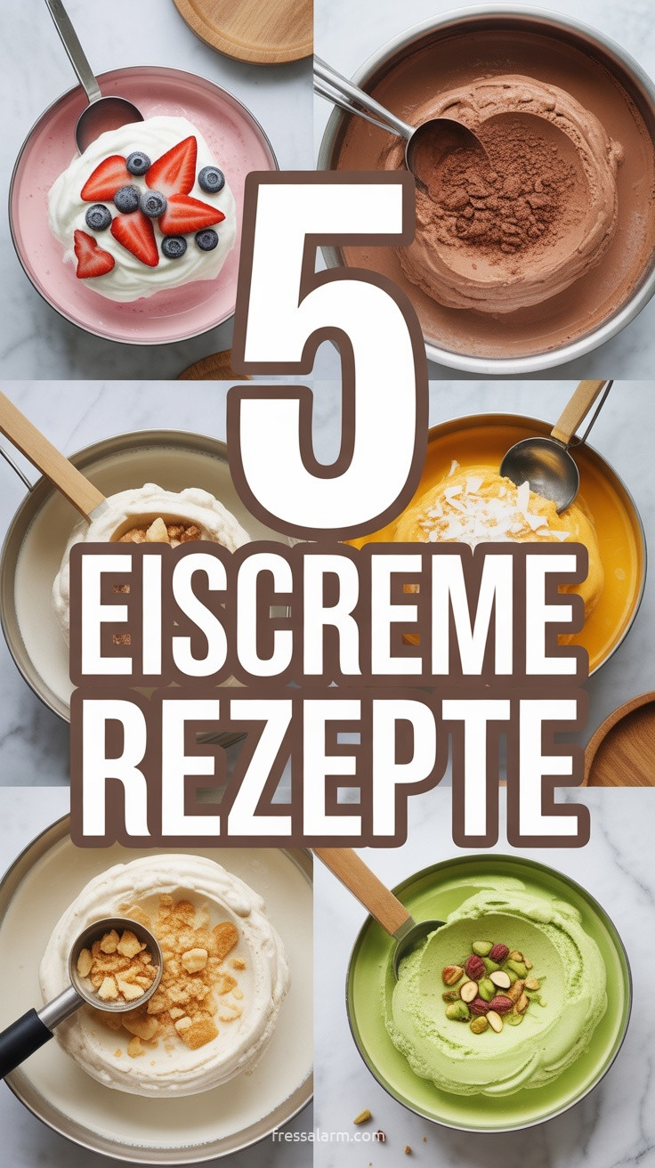 5 Eiscreme Rezepte: cremig, fruchtig und richtig beliebt