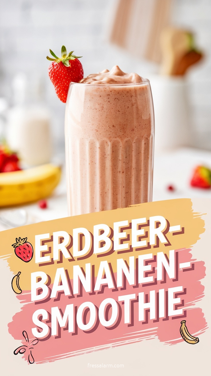 Erdbeer-Bananen-Smoothie Rezept – der cremige Klassiker selber machen
