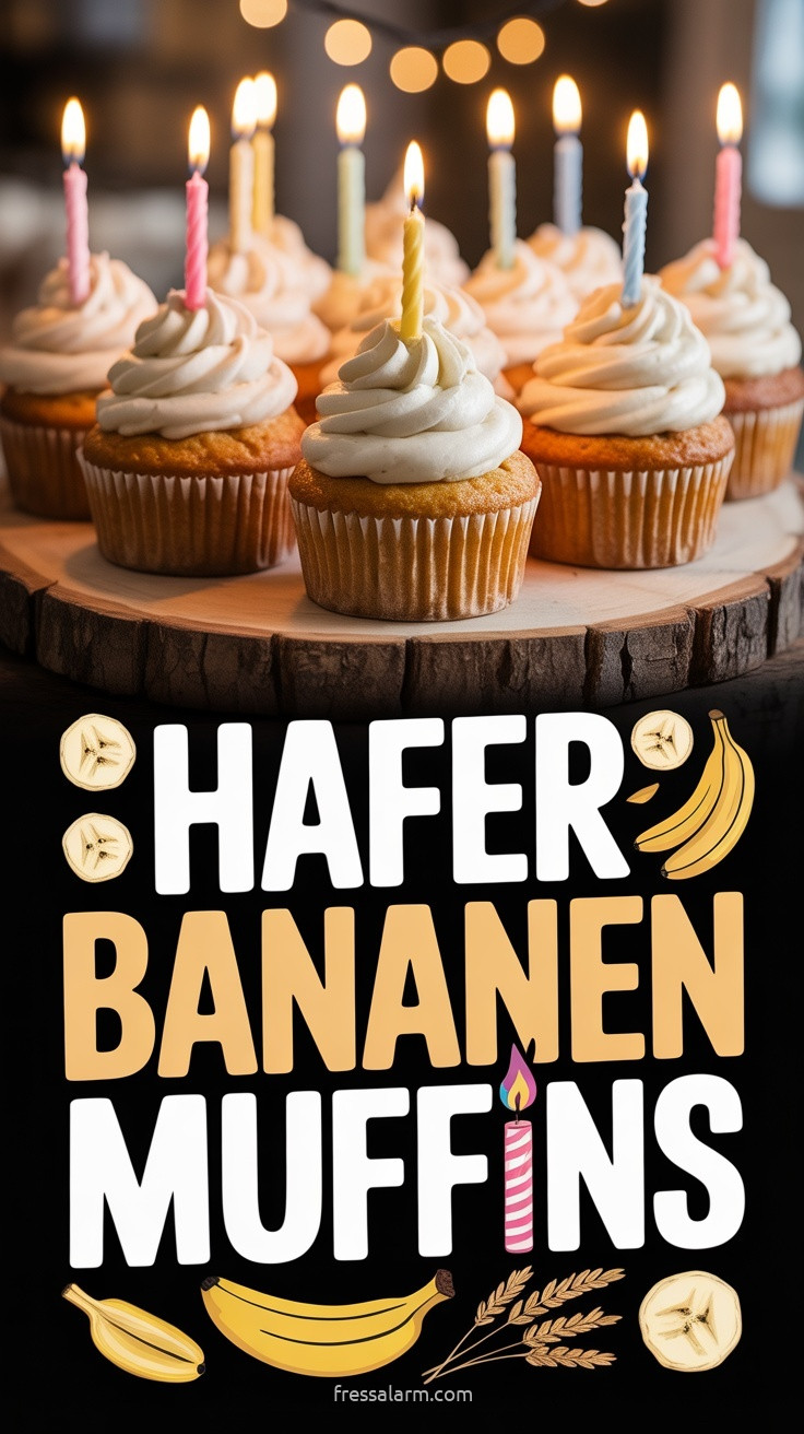 Hafer-Bananen-Geburtstagsmuffins für Kleinkinder – zuckerfrei & in 25 Minuten fertig