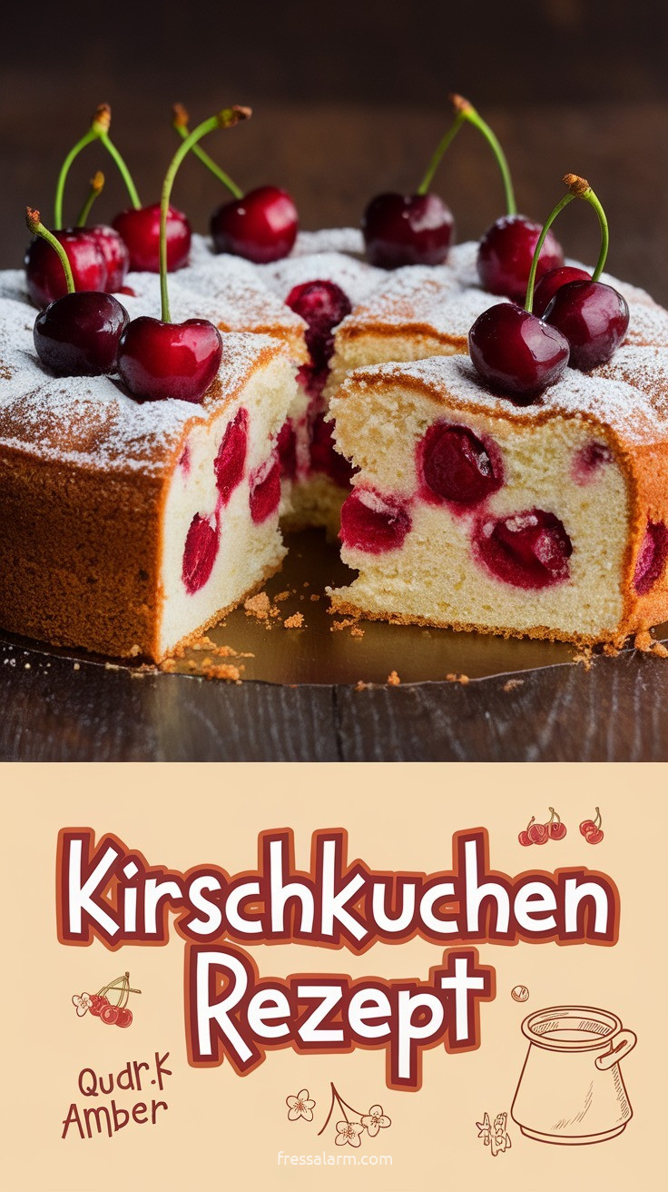Kirschkuchen mit Quark-Öl-Teig – einfach & saftig in unter einer Stunde