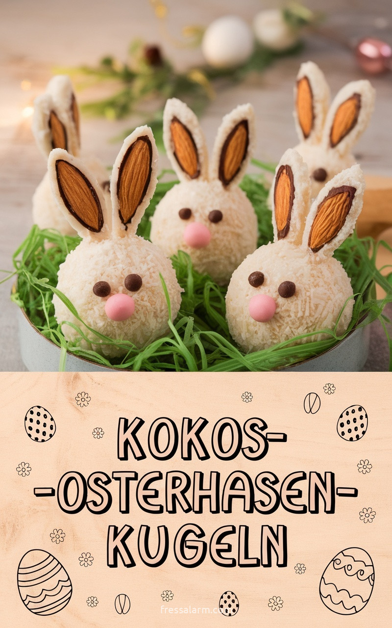 Kokos-Osterhasen-Kugeln – No-Bake Kokosbällchen zu Ostern in 20 Minuten