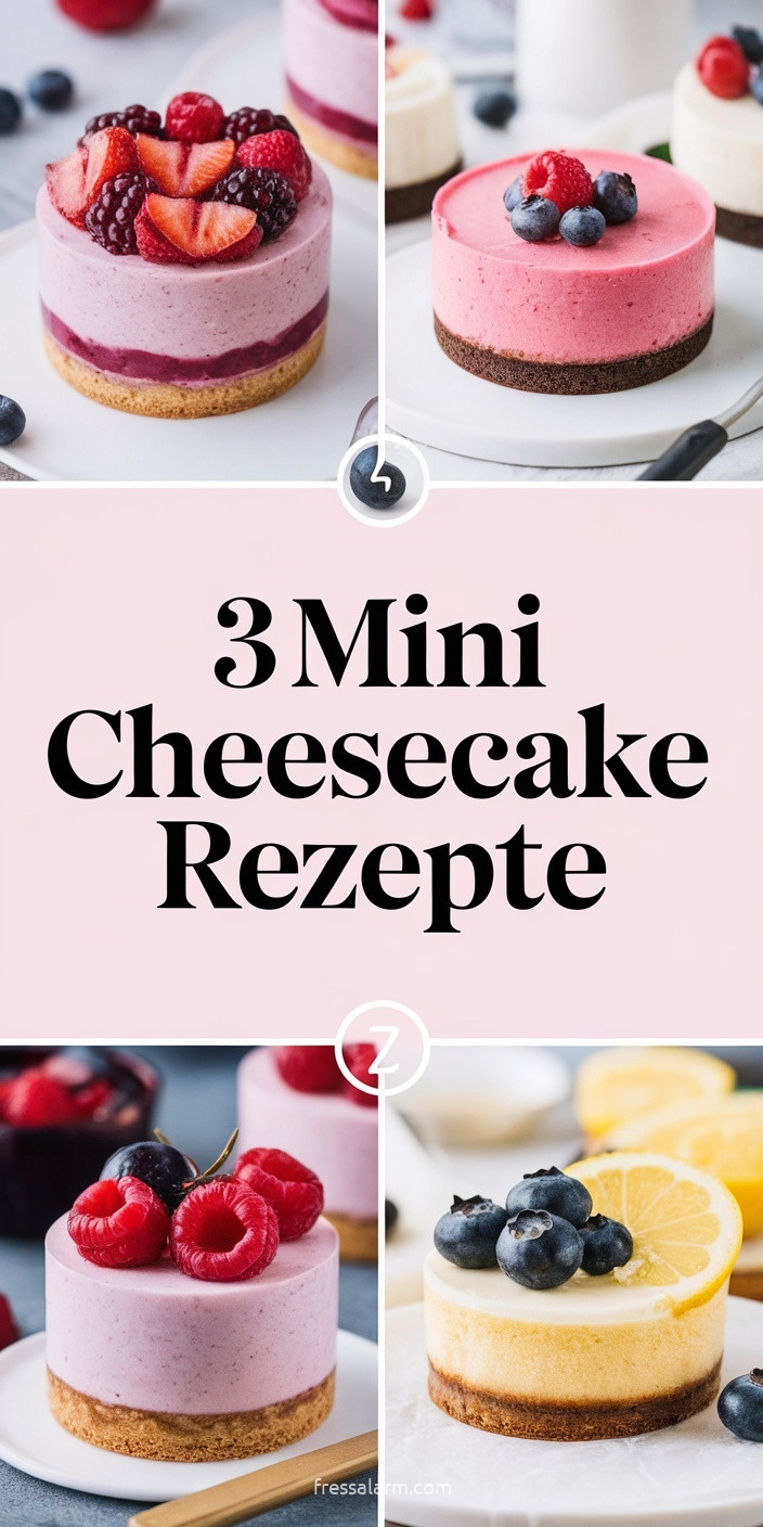 3 Mini Cheesecake Rezepte: cremig, klein & perfekt fürs Buffet