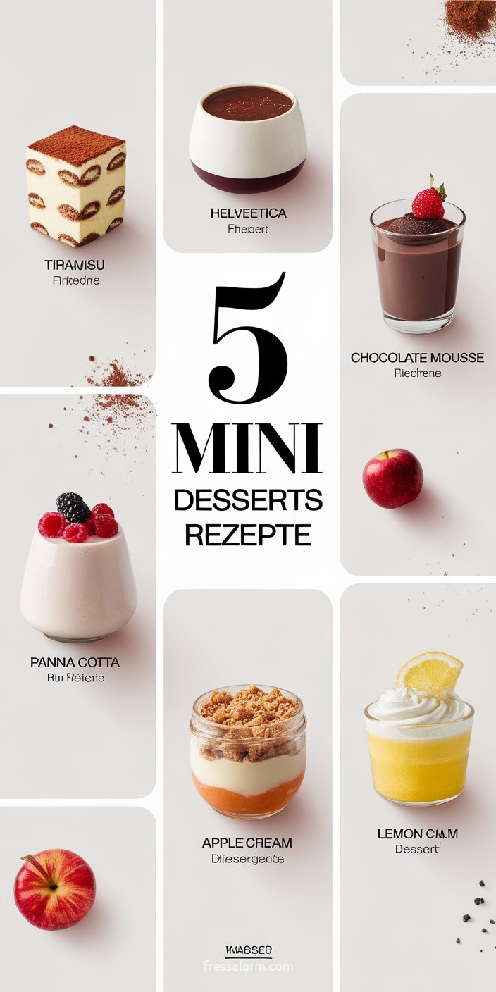 5 Mini Desserts Rezepte: kleine Gläser, große Wirkung