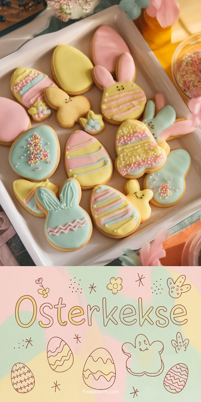 Osterkekse mit bunten Streuseln – mürbe Ausstecher-Kekse für Ostern