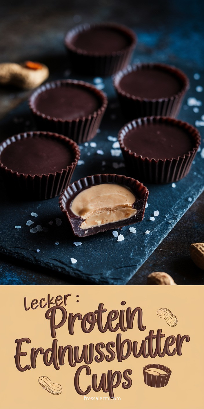 Protein-Erdnussbutter-Cups – selbst gemacht mit 32g Protein pro Portion