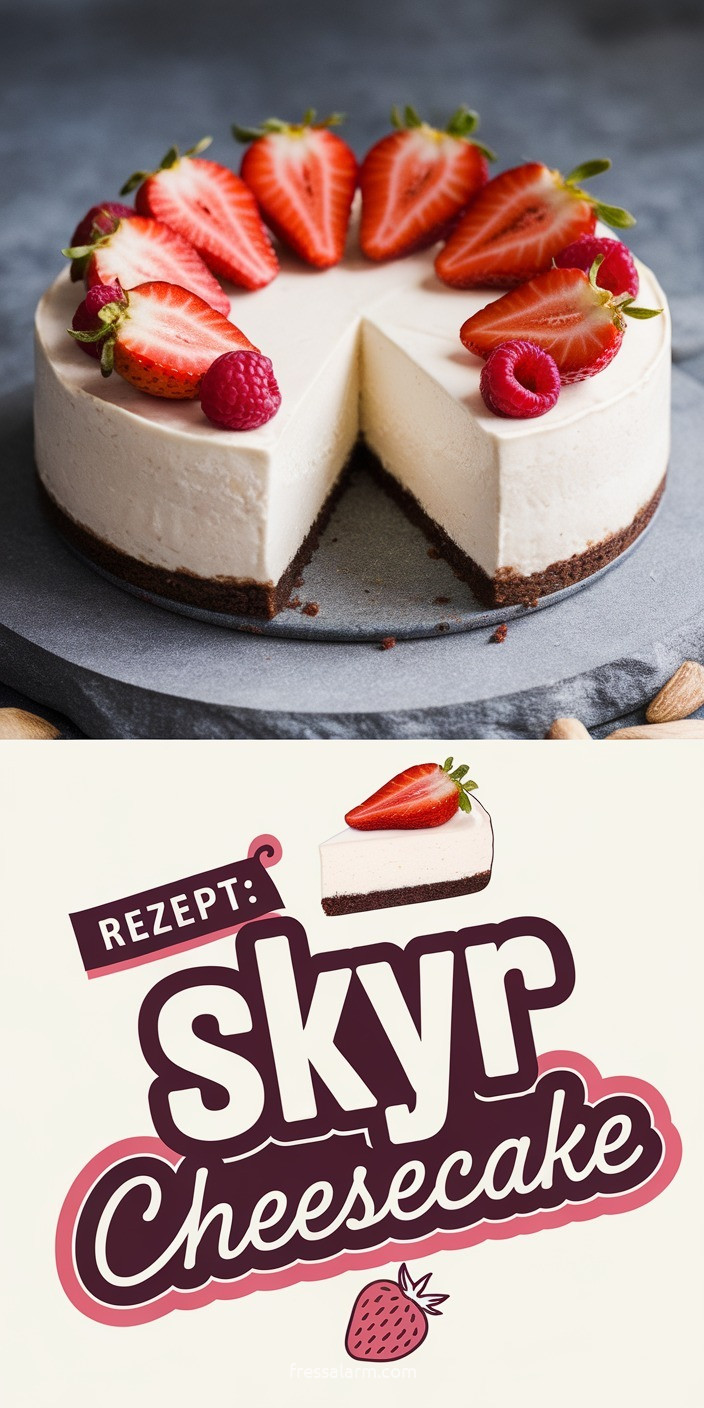 Skyr-Cheesecake ohne Backen – 28g Protein aus Skyr und Frischkäse