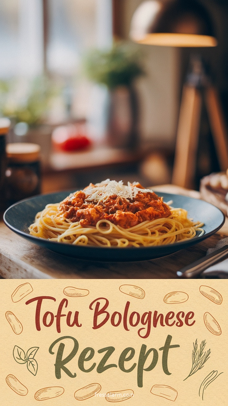 Tofu-Bolognese – vegane Pasta mit herzhafter Tofu-Sauce