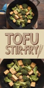Knuspriger Tofu-Stir-Fry mit Brokkoli