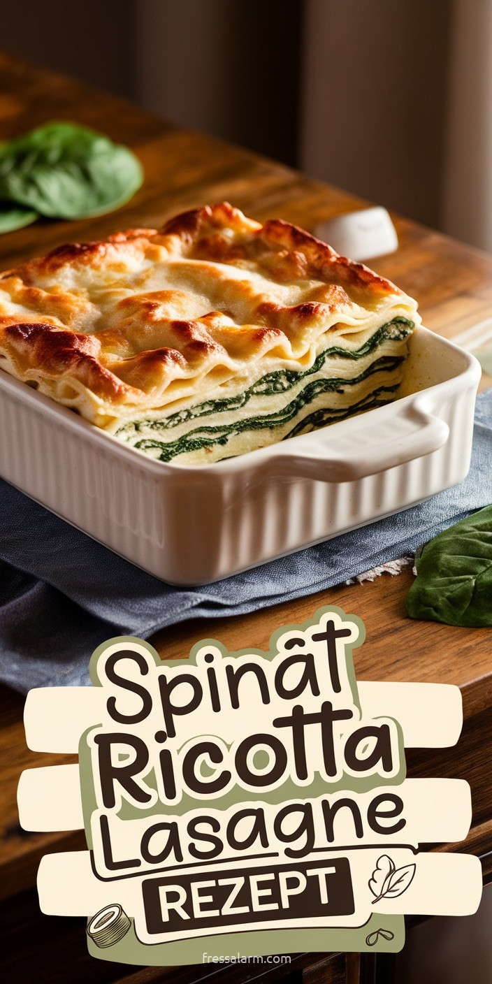 Vegetarische Spinat-Ricotta-Lasagne – cremig & sättigend für das Abendessen